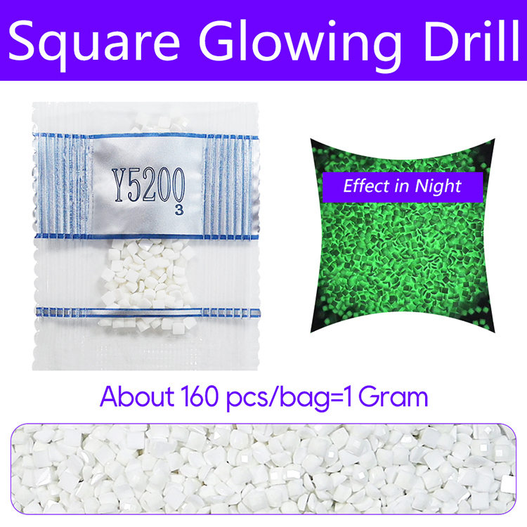 Square Glowing Drill - Small Bag