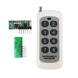 8-button <strong>Remote</strong> <strong>Control</strong> with Wireless Receiver Module 315/433mhz rf wireless <strong>remote</strong> receive controller <strong>system</strong>