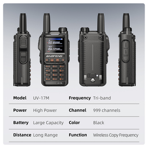Baofeng-Walkie-talkie tipo C con carga de una tecla para radio de frecuencia, autoconducción, estación móvil, 5W - Product Image 5