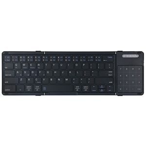 Ultra Thin Mini Portable Wireless Blue Tooth Folding <strong>Keyboard</strong> Touchpad Numeric <strong>Function</strong> Dual-mode <strong>Computer</strong> Mobilephone <strong>Keyboard</strong>