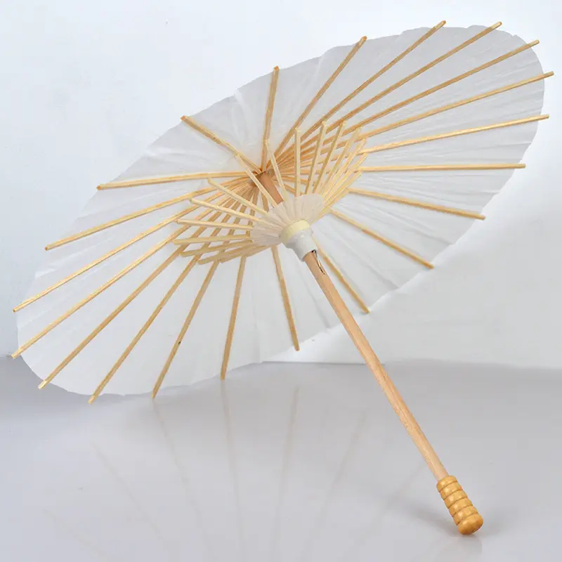 الجملة الزفاف المظلة الزفاف الأبيض النفط ورقة مظلة الصينية اليدوية الحرفية مظلة الزفاف المظلة