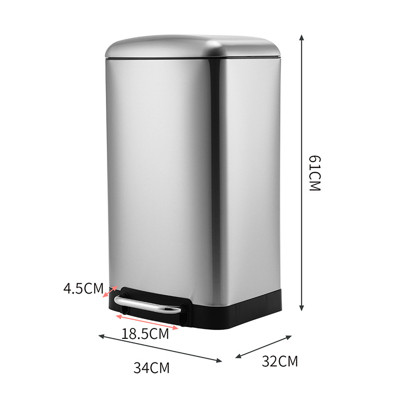 Couverture de pain 30L en acier inoxydable