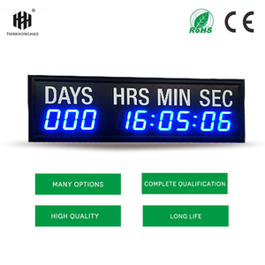 Honghao 9-stellige 1,8-Zoll-LED-Digital-Countdown-Uhr Timer Cross-Match-Timer, Tag Stunde Minute Sekunde Timer