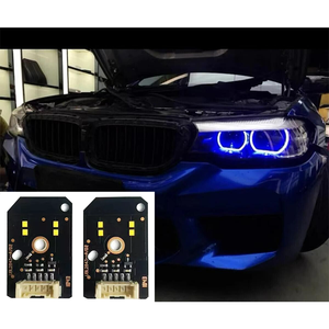 SJC Head Light DRL Modules for BMW 5 SERIES F90 M5 G30 Daytime Light <strong>Red</strong> Blue Color Style <strong>LED</strong> Boards Module 17-20 XENON Only - Product Image 2