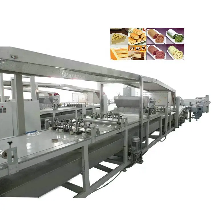 Máquina de línea de producción de pasteles de copa/capa completamente automática