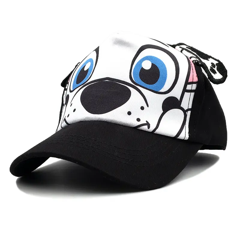 Gorra de béisbol con estampado de perros para niños y niñas, gorro de béisbol con estampado de dibujos animados, Hip Hop, Snapback, unisex, 3 a 8 años, gran oferta