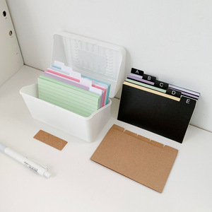 Caja de Bloc de notas de oficina de papel Kraft al por mayor transfronteriza, índice de Color, notas adhesivas magnéticas, regalo escolar de hojas sueltas para promoción