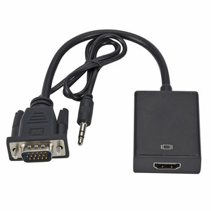 Alta calidad Mini VGA a HD DC Micro USB Cable convertidor adaptador pantalla a Color precio de fábrica 3,5mm salida proyector Audio uso - Product Image 2