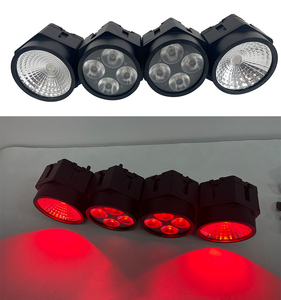 จัดส่งฟรี 40 วัตต์ซังที่อยู่อาศัยซังแบตเตอรี่ uv dmx rgb สูงเวทีขึ้นแสง dj led par สามารถไฟ par - Product Image 6