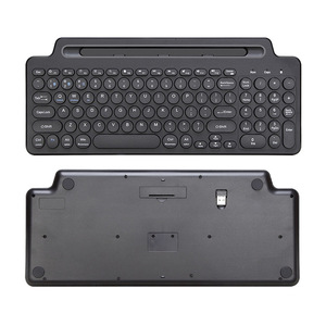 Teclado inalámbrico BT Bluetooth de 2,4G con número Touchpad Mouse ranura para tarjeta teclado numérico para Android IOS escritorio portátil PC TV Box