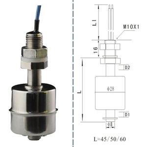 Wholesale Magnetic <strong>Float</strong> <strong>Level</strong> <strong>Switch</strong> FAST-45LSS-M10 Horizontal Liquid <strong>Sensor</strong> for Water Tank Oil Detection <strong>Control</strong> - Product Image 2