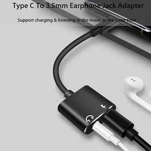 Wholesale 2 in 1 USB C to 3 5mm Headphone Jack <strong>Adapter</strong> Type C Charge <strong>Audio</strong> Aux Adaptor for Huawei - Product Image 6