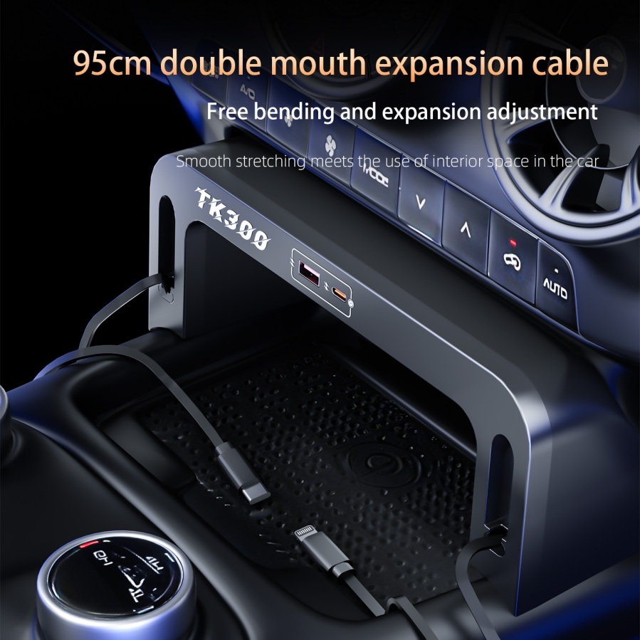Dual TYPE-C Stretch Cable