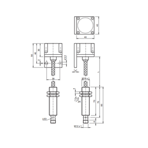 高温近接スイッチセンサー250 °C検出距離25mm - Product Image 6