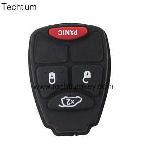 Chrysler Jeep Dodge araba anahtarı kabuk kauçuk düğme ped 4 düğme - Product Image 6