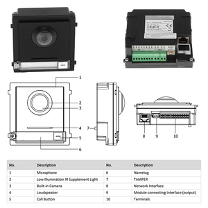 OEM timbre teléfono visión ds-kd8003-ime2 ds-kh6320 puerta inteligente sistema de intercomunicación ds-kis602 ds-kis202 Hik ip video kit - Product Image 3