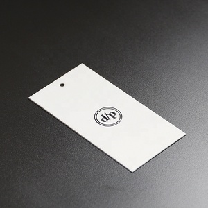Private Custom <strong>Hang</strong>-<strong>Tag</strong> Simple White Cardboard <strong>With</strong> <strong>String</strong> for Clothing Garment - Product Image 1