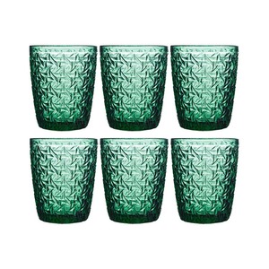 Thickened Embossed Hot Selling <strong>300</strong> ml 10 oz Wide Mouth Drinkware for Restaurants Emerald Soda Lime Glass Color <strong>Cup</strong> - Product Image 1