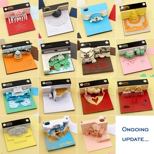 定制活页纸3D记事本便签DIY纸雕艺术记事本 - Product Image 6