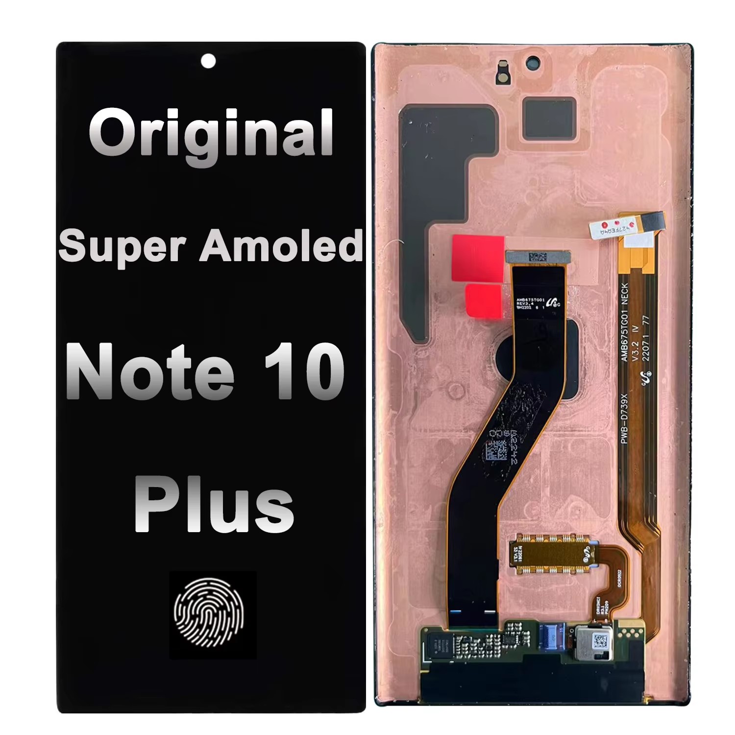 Écran Amoled Original Sans Cadre pour Samsung Note 10 Plus