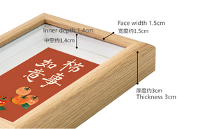 กรอบรูปเอ็มดีเอฟ A4ขนาด5นิ้วกล่องกระจกเงา3D สุดสร้างสรรค์ตั้งโต๊ะไม้แสดงของตกแต่งบ้านจำนวนมาก - Product Image 3