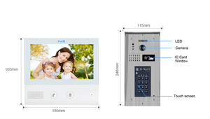Access Control Phone <strong>Intercom</strong> <strong>System</strong> Video <strong>Intercom</strong> Door Phone Video <strong>Intercom</strong> With Door Release - Product Image 2