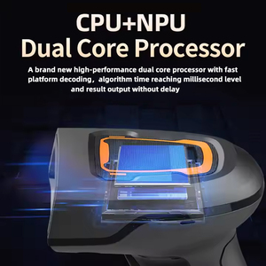 Edoo Ocr MRZ手持式IP65工业条形码扫描仪，带支架2D条形码阅读器无线扫描仪枪USB COM接口库存 - Product Image 5