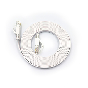 คอมพิวเตอร์แบบแบนมีความยืดหยุ่นสูง Rj45 Cat5 Cat5e แมว6ลูกแมว7 Cat7e Cat8e แมว9ลูกถักเครือข่ายสายอีเธอร์เน็ต - Product Image 5