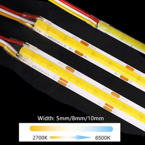 24V DC 8mm çift renk kısılabilir COBCCT LED şerit ışık, renk değiştirme, evlerde doğrusal ışık dize, ofisler - Product Image 3