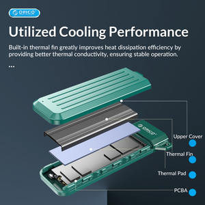 ORICO-USB3.1 Gen2 tip-c 10Gbps M.2 NVMe SSD muhafaza kutusu sabit disk kutusu - Product Image 3