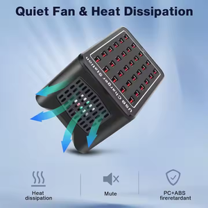 ハイパワー150W USB充電器30ポート高速充電デスクトップ充電器QC3.0機能ABS材料5V/2A入力12W出力 - Product Image 6