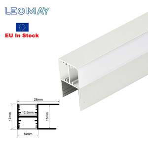EU ในสต็อกคุณภาพดีสองด้าน LED อลูมิเนียมช่องกระจายตู้แสดงผลโปรไฟล์อลูมิเนียมสําหรับ LED - Product Image 1