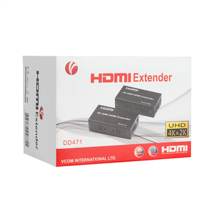 VCOM 1080P 3D <strong>HDMI</strong> Transmitter Receiver 60m <strong>HDMI</strong> Network Signal Extender with IR Cat5e Cat6 Ethernet Cable - Product Image 6