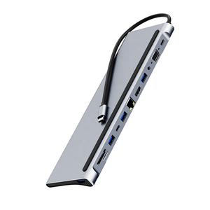 Multi Function <strong>5</strong> 6 7 <strong>8</strong> 9 10 11 12 in 1 Usb Type C to HDTV 4K RJ45 SD/TF Card Reader <strong>Adapter</strong> for Macbook Hub Docking Station - Product Image 1