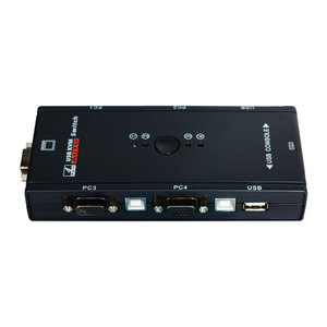 4端口VGA KVM交换机1080P USB2.0 VGA分离器鼠标键盘打印机Pendrive共享切换器盒适配器4进1出KVM交换机 - Product Image 6