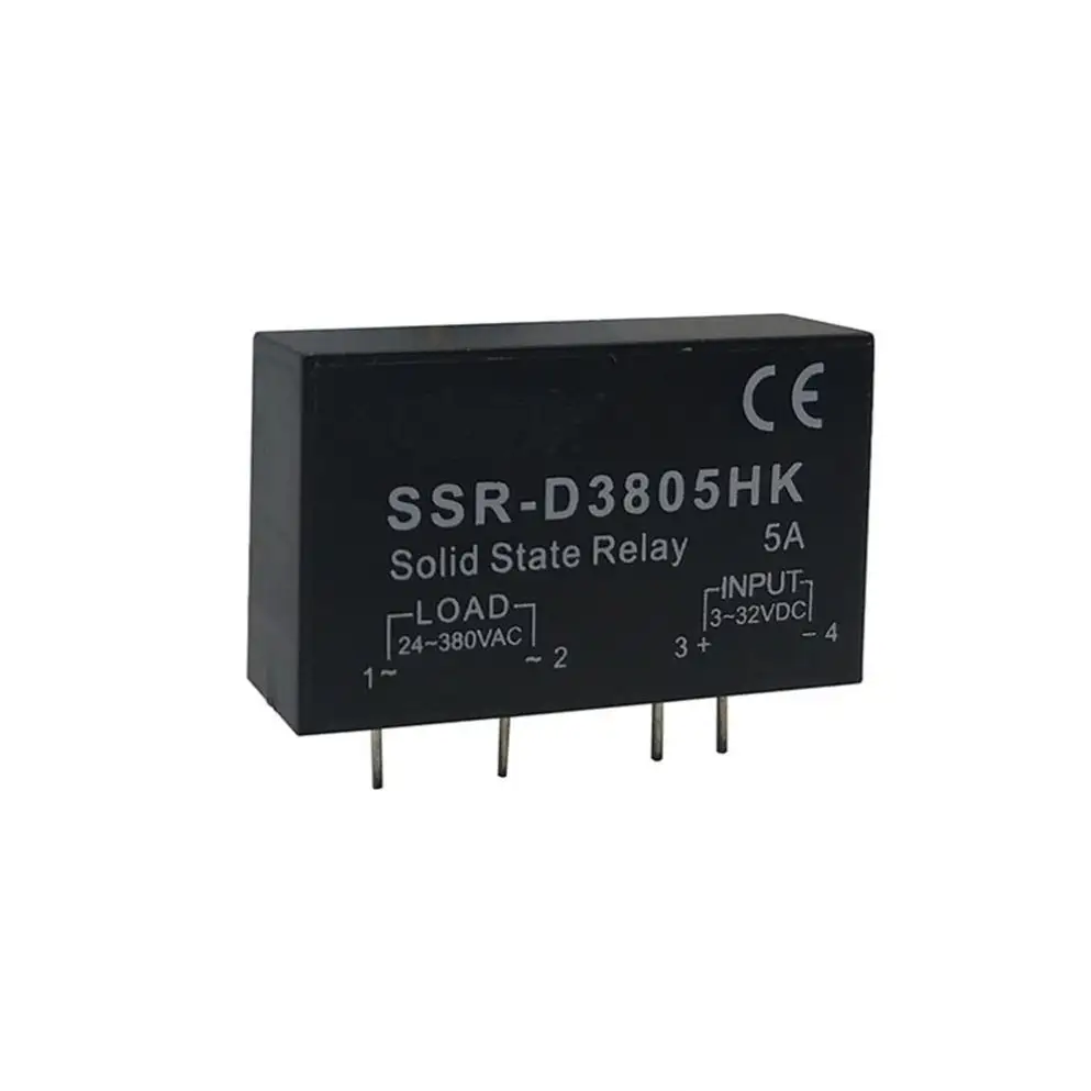 PCB Dedicated with Pins SSR-D3805HK 5A DC-AC Solid State Relay SSR-D3805