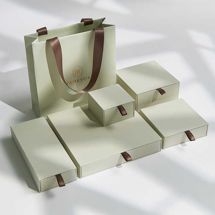 Custom Wholesale Luxury Paper Drawer Bracelet Earring Necklace Ring Jewelry Packaging Boxes Set With