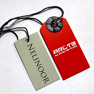 WD-<strong>Custom</strong> Luxury Biodegradable Kraft Paper Embossed Clothing Hangtags <strong>String</strong> Pink Designer Swing Garment <strong>Tag</strong> Eco - Product Image 2