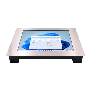 15&quot; Stainless Steel Panel Resistive Touch Monitor 24V DC Input <strong>Embedded</strong> Mount <strong>LCD</strong> <strong>Display</strong> for Marine/Kitchen/Vending Machine - Product Image 1
