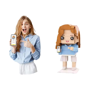 Tùy Chỉnh 3D Mini-Con Số Xây Dựng Khối Thiết Lập Cảm Xúc Quà Tặng Cho Bạn Bè Monbix Nhựa Gạch Hành Động Con Số Thiết Kế Đồ Chơi - Product Image 4