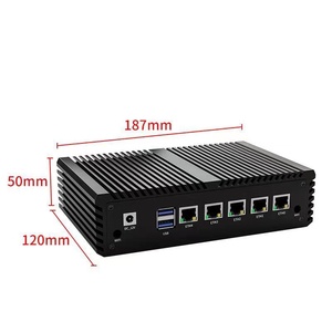 Mikrotik 5X 2.5g Ethernet Fanless Mini Router PC for Proxmox VE Firewall Soft Industrial Mini <strong>Computer</strong> DDR4 RAM US/CN/EU Plugs