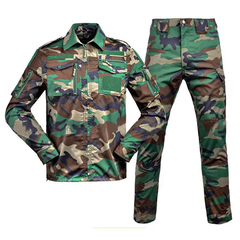 Thả vận chuyển người đàn ông quần áo đồng phục cổ điển Windproof chiến thuật quần áo ngụy trang săn bắn phù hợp với Safari Áo Pant Set 728 phù hợp với