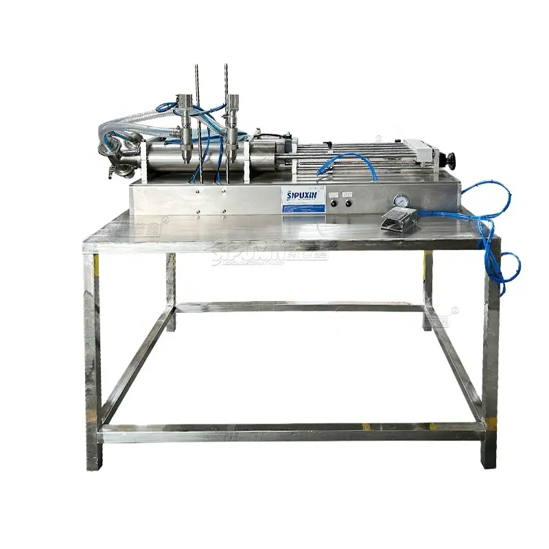 Máquina de llenado de miel semiautomática/equipo/dispositivo para agua/líquido/enlatada condensación/Salsa