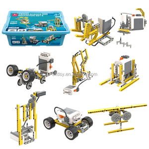 卸売606PCS DIYビルディングブロックロボット電子玩具RCアプリSTEMリモートコントロールプログラミングプラスチックモデル玩具箱包装 - Product Image 1