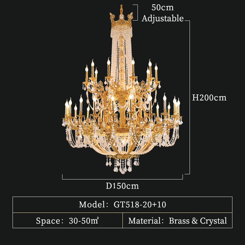 20+10 lights: D150 H200cm