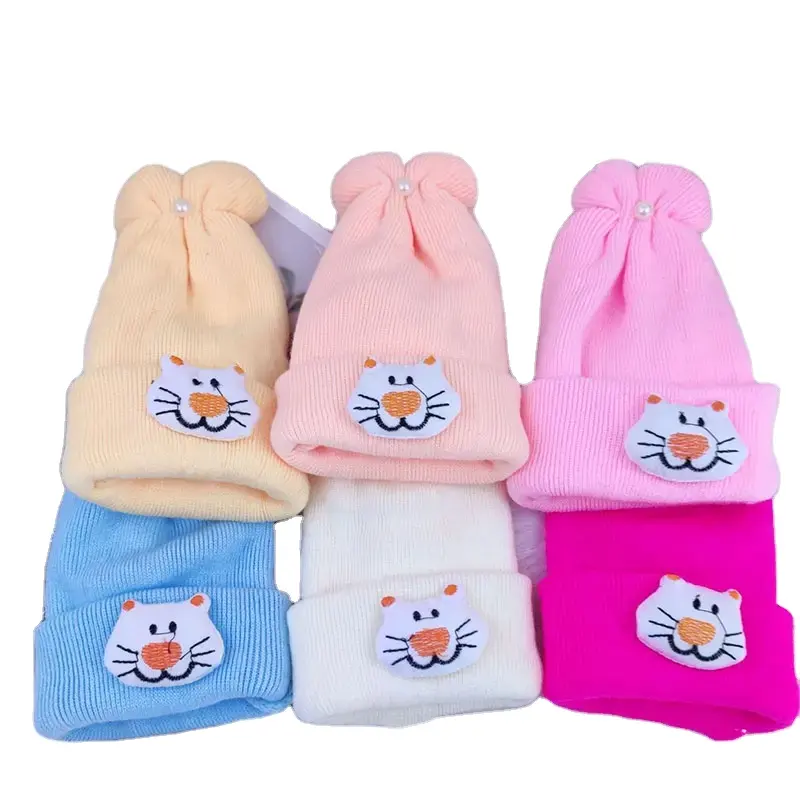 Venta al por mayor Sombreros de bebé Clásico Niño Beanie Sombrero de invierno para niños Niñas Bebé Niños Gorros de punto Invierno Suave Cálido Sombreros