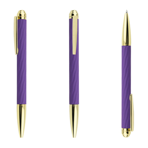 Top Quality Metal <strong>Brand</strong> Ballpoint Pens Heavy Twist Pen with Custom Rubber Color Design Soft Holding Good <strong>Writing</strong> for VIP Gift - Product Image 4