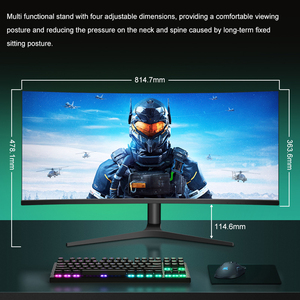Customized High Resolution <strong>Monitor</strong> 32 34 Inch Curved 1k 2k 4K Gamer <strong>Computer</strong> Screen <strong>Display</strong> 1MS <strong>LCD</strong> <strong>Monitors</strong> Gaming - Product Image 2