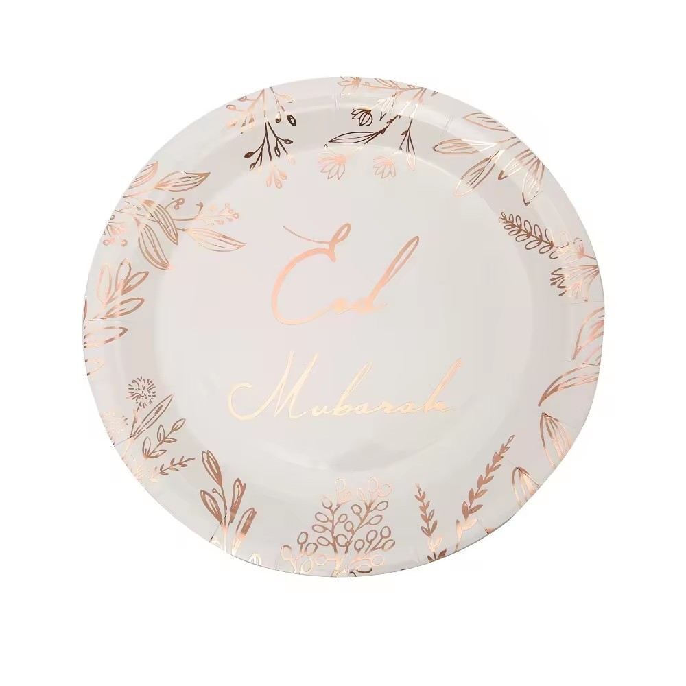 Placa de oro rosa Eid