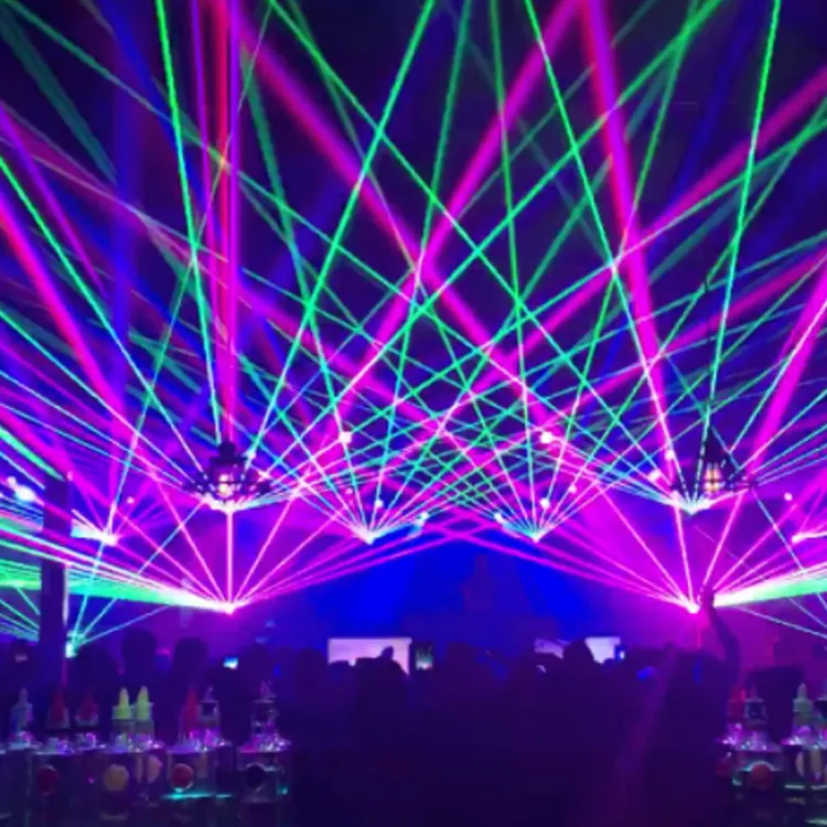 Outdoor Christmas Night Club Decoratieve Party Laser Film Show Rgb Animatie Dj Disco Licht Led Beam Mini Laser Verlichting